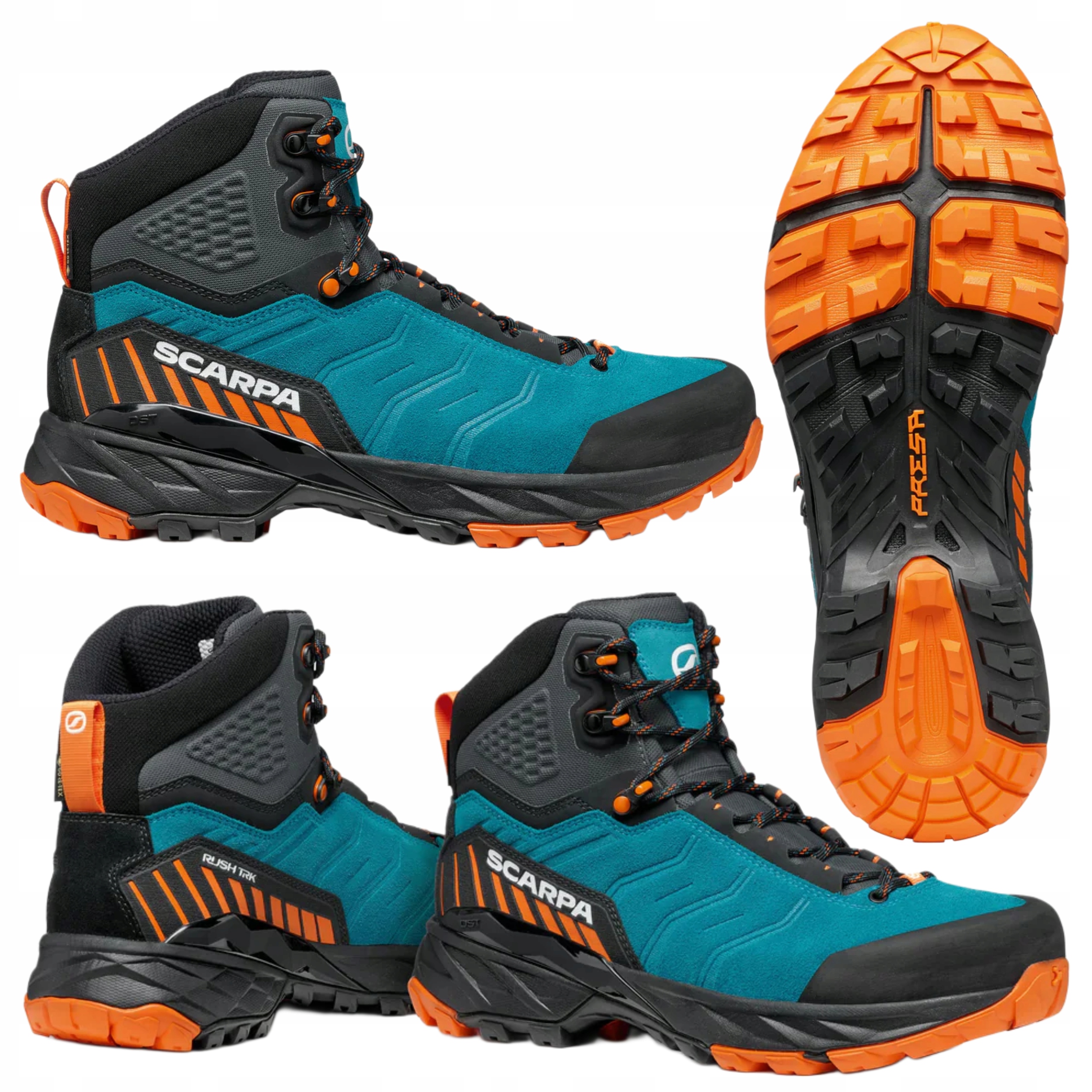Pánské nepromokavé trekové boty Gore Tex Scarpa Rush Trk Gtx 44,5