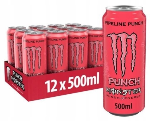 Nápoj Monster Pipeline Punch 500 ml X 12 Kusů