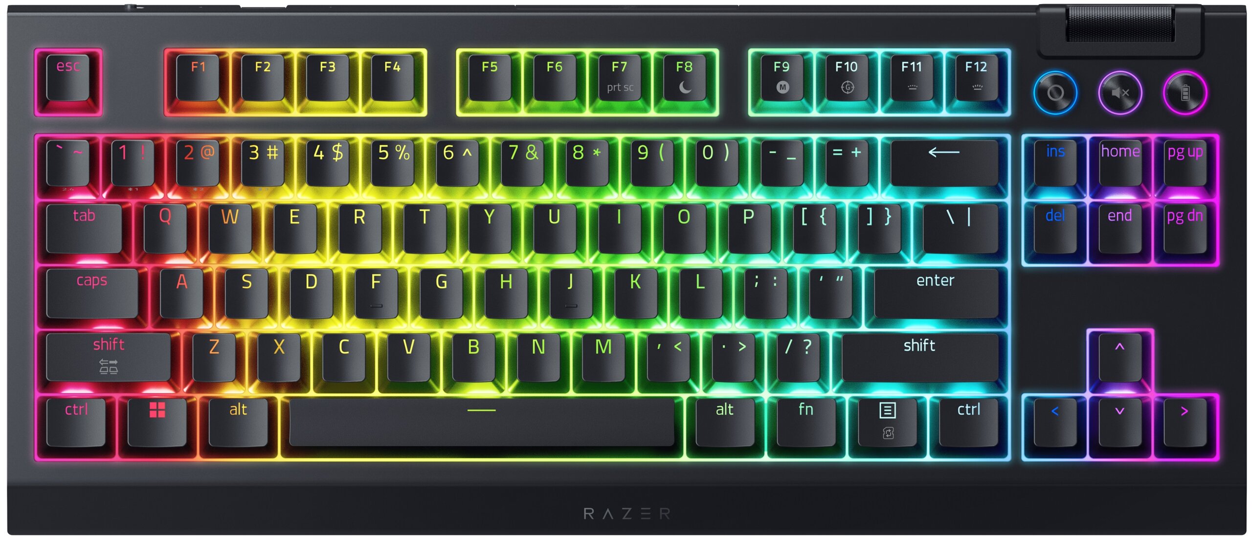 Razer Klawiatura Gamingowa BlackWidow V4 TKL HyperSpeed, US — 6