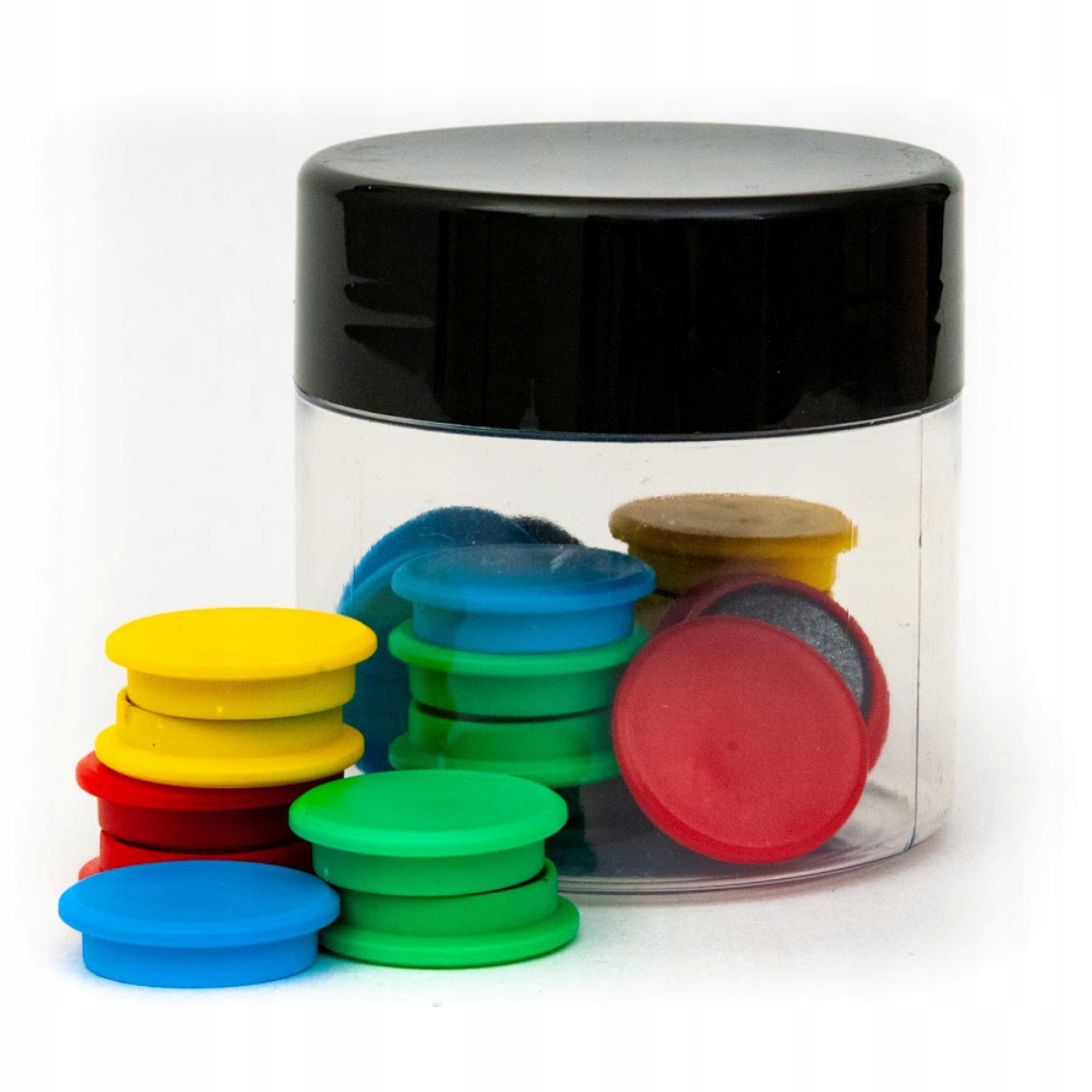 

Magnesy 20mm kolorowy mix 20 sztuk słoiczek tres