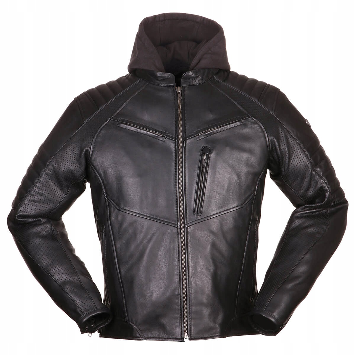 Kožená motocyklová bunda Modeka Bad Eddie čierna 3XL