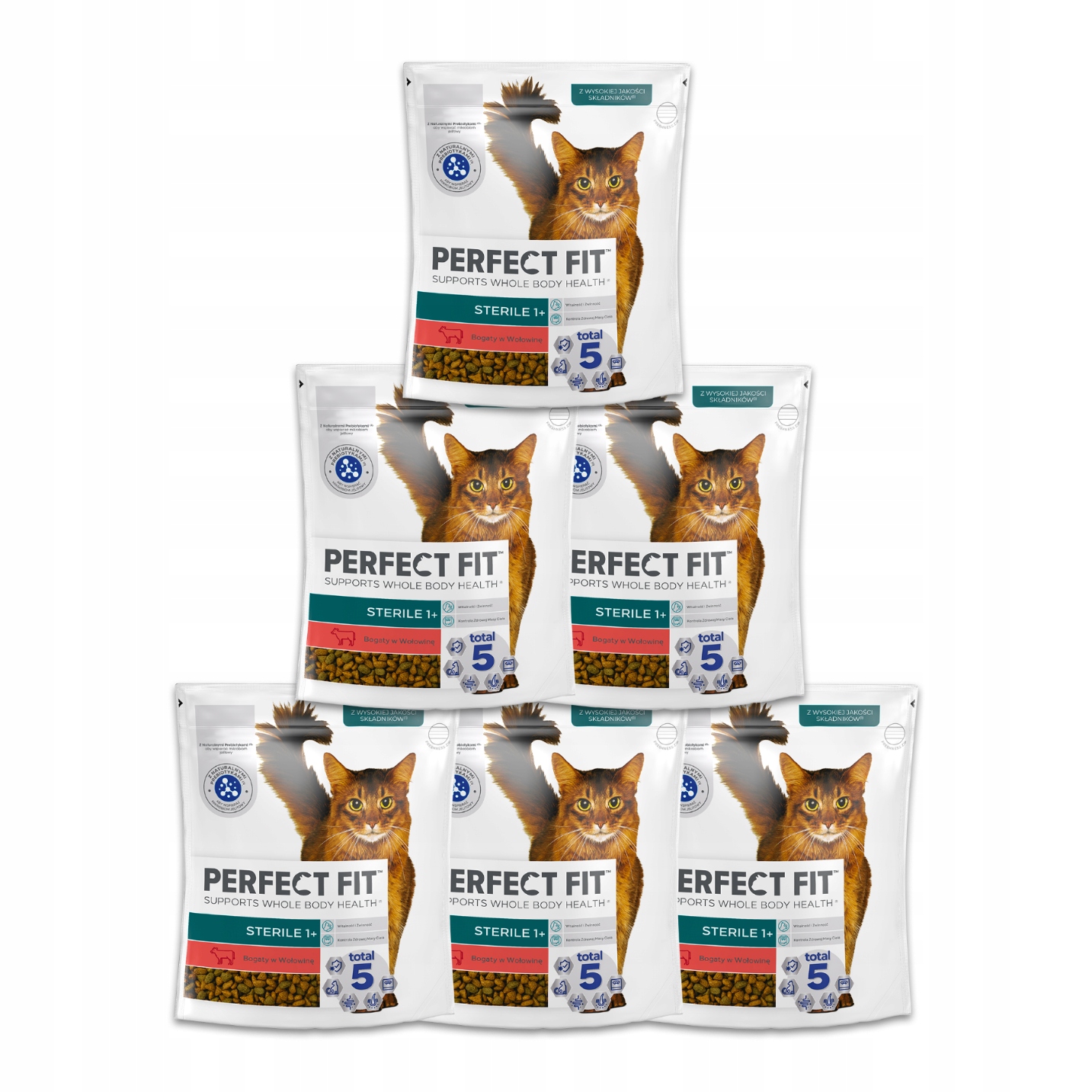 Perfect Fit Sterile sucha karma dla kota z wołowiną 750 g