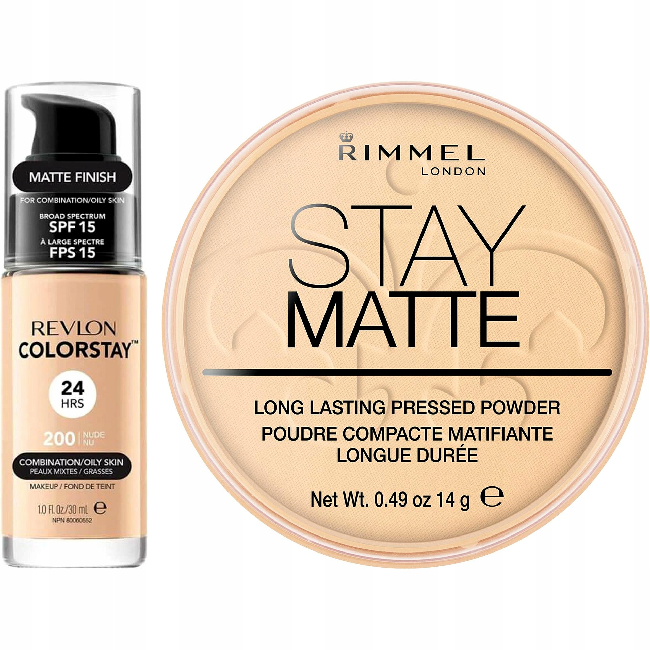 Revlon Colorstay Rimmel Stay Matte Puder Matujący Długotrwały Matowy Efekt