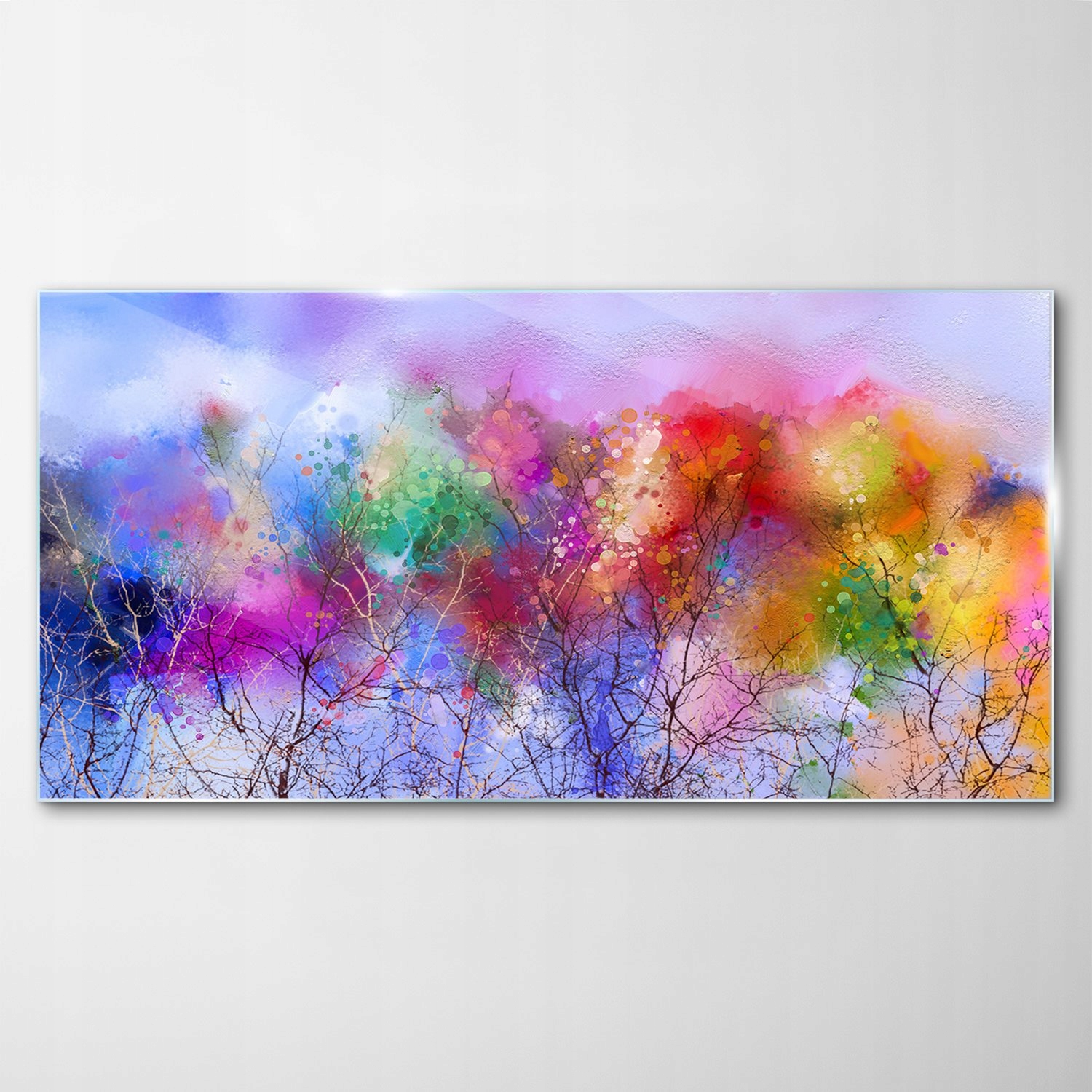 Obraz na skle Dekor Abstrakcia Krajina 120x60