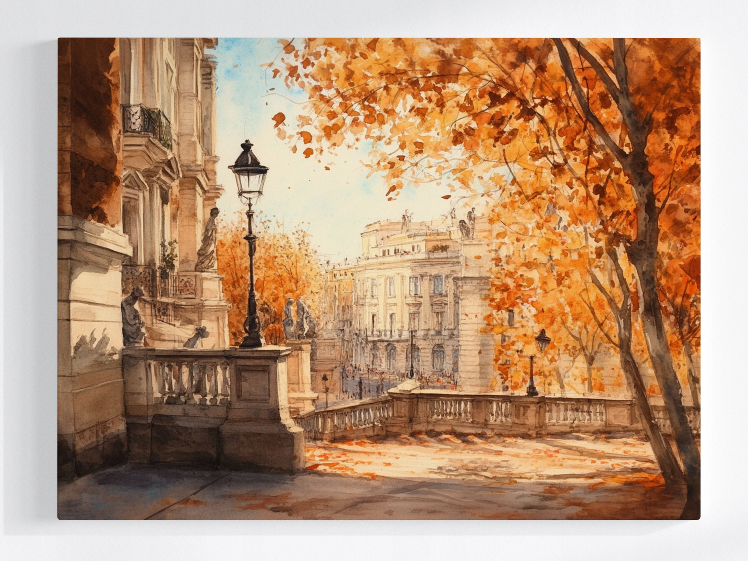 Obraz Na Plátně Canvas Město Řím Park Terasa Schody Podzim Pohled 100x75