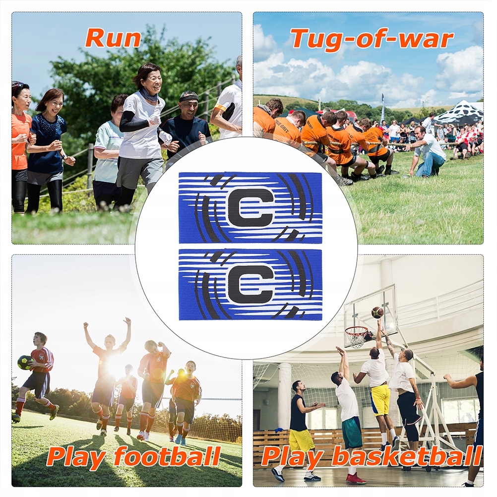 Opaska Captains Soccer Strap 3 szt Rodzaj inny