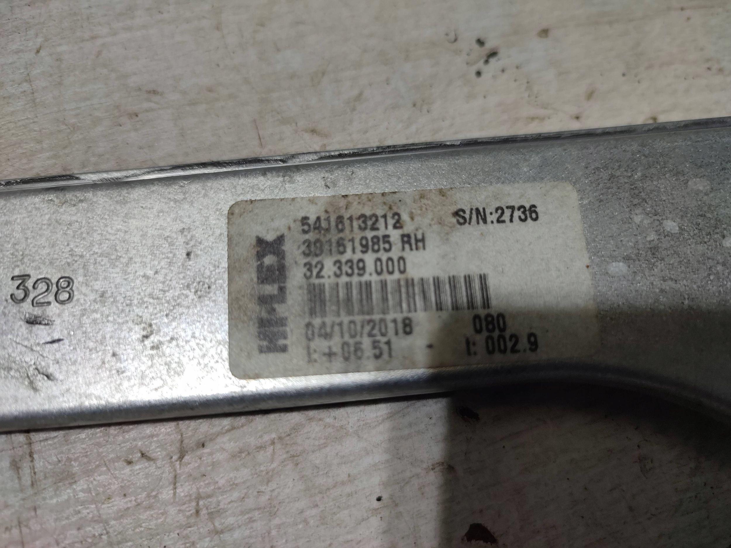 Opel Corsa E 2018 front side right window regulator