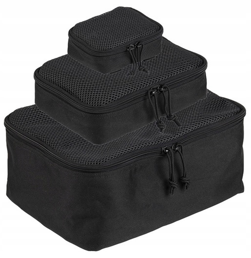 

Zestaw Zasobników Organizer do plecaka 3 szt Black