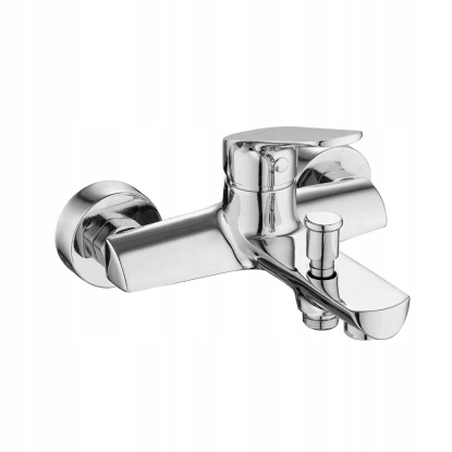 Bateria wannowa ścienna Cersanit Flavis Chrom S951-275