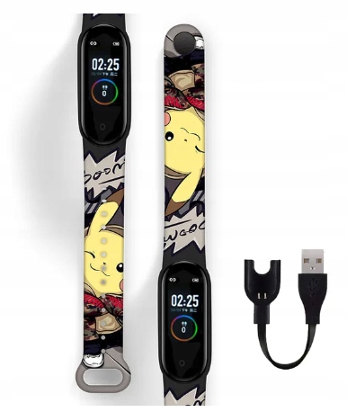 POKEMON SMARTBAND zegarek FitPRO opaska do MiBand + KARTY POKEMON ZESTAW Kolor dominujący wielokolorowy