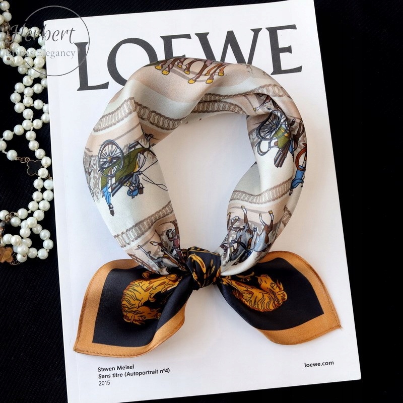 100% JEDWAB APASZKA Damski JAKOŚĆ Wzór CHUSTA+ Stan opakowania oryginalne