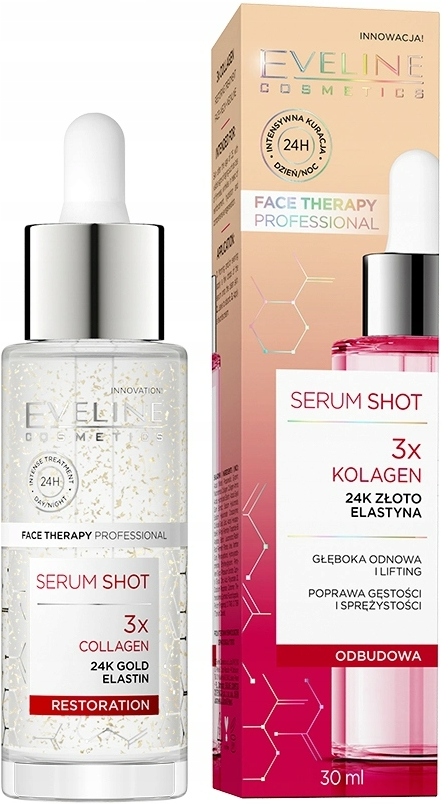 

Eveline Serum Shot Serum Kolagen x3 24k Złoto 30ml