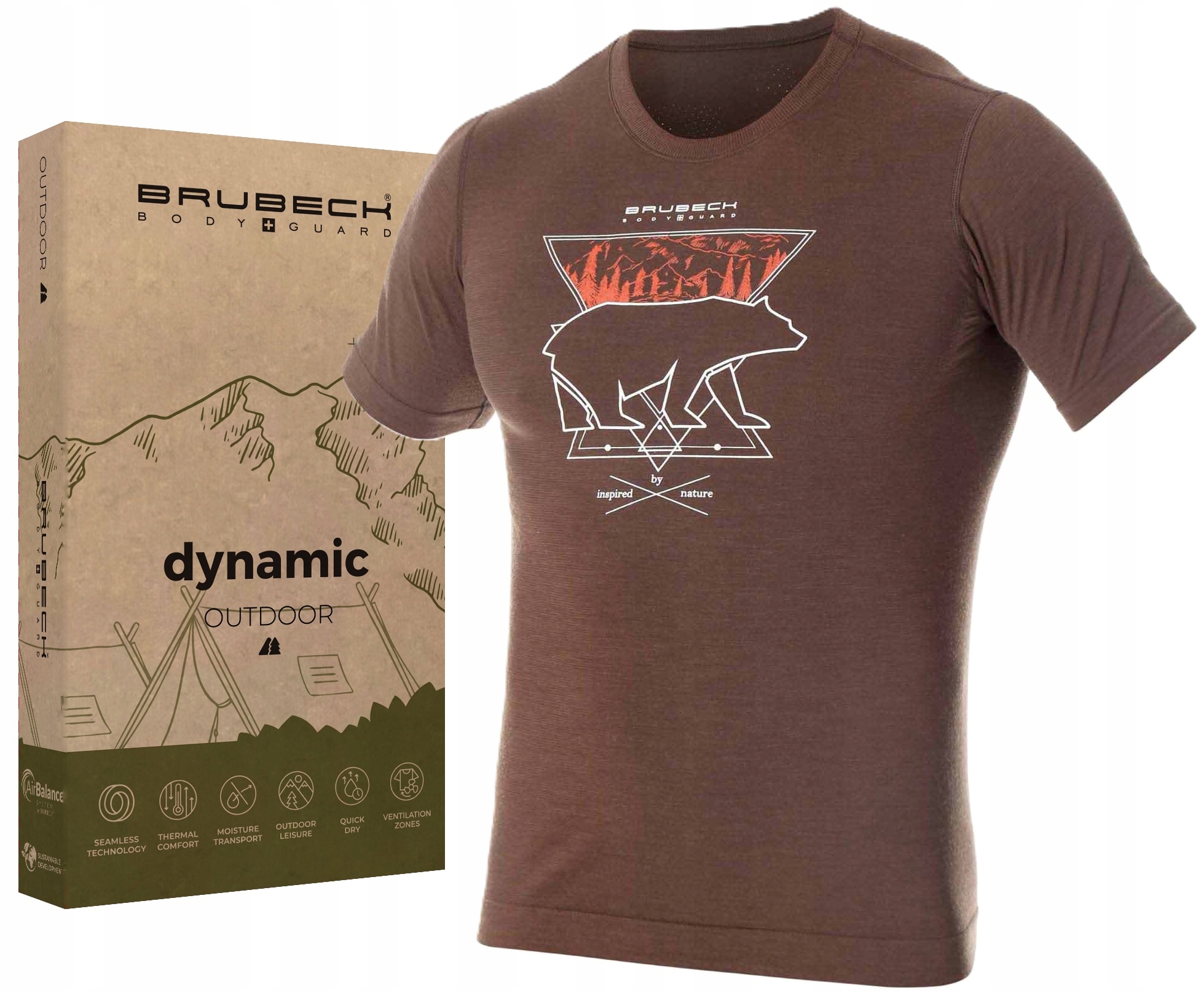 Męska Koszulka Brubeck Outdoor Wool Pro T-shirt Do Turystyki Górskiej L