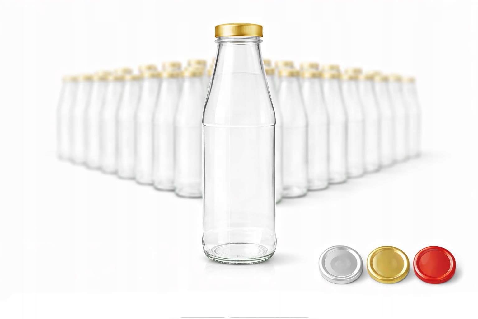 Skleněná Láhev 750 ml x 48 ks Na Šťávu Likéry Atestovaný Sirup Šroubovací Víčko