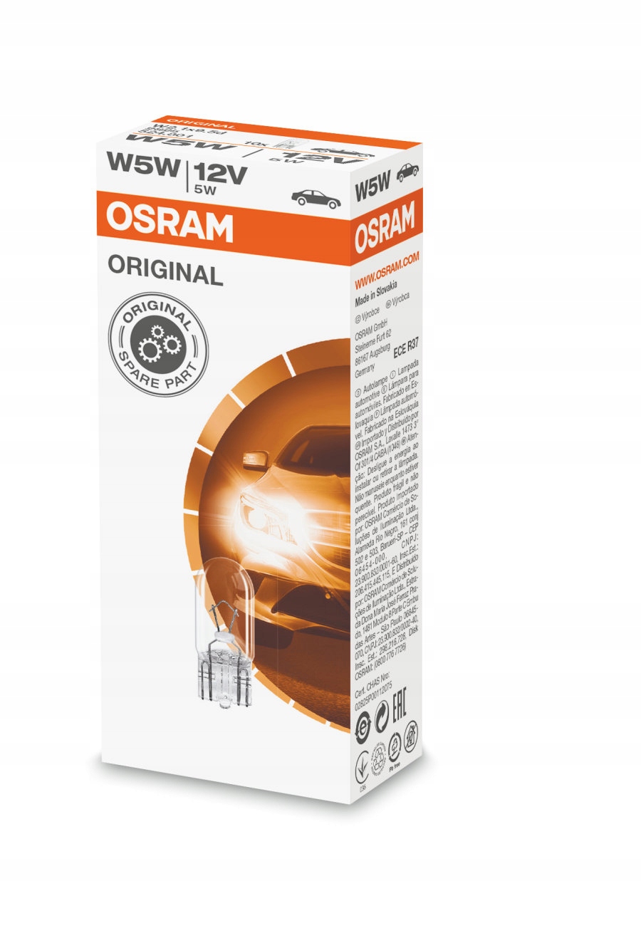 

Osram żarówki W5W 12V Original 10 szt.