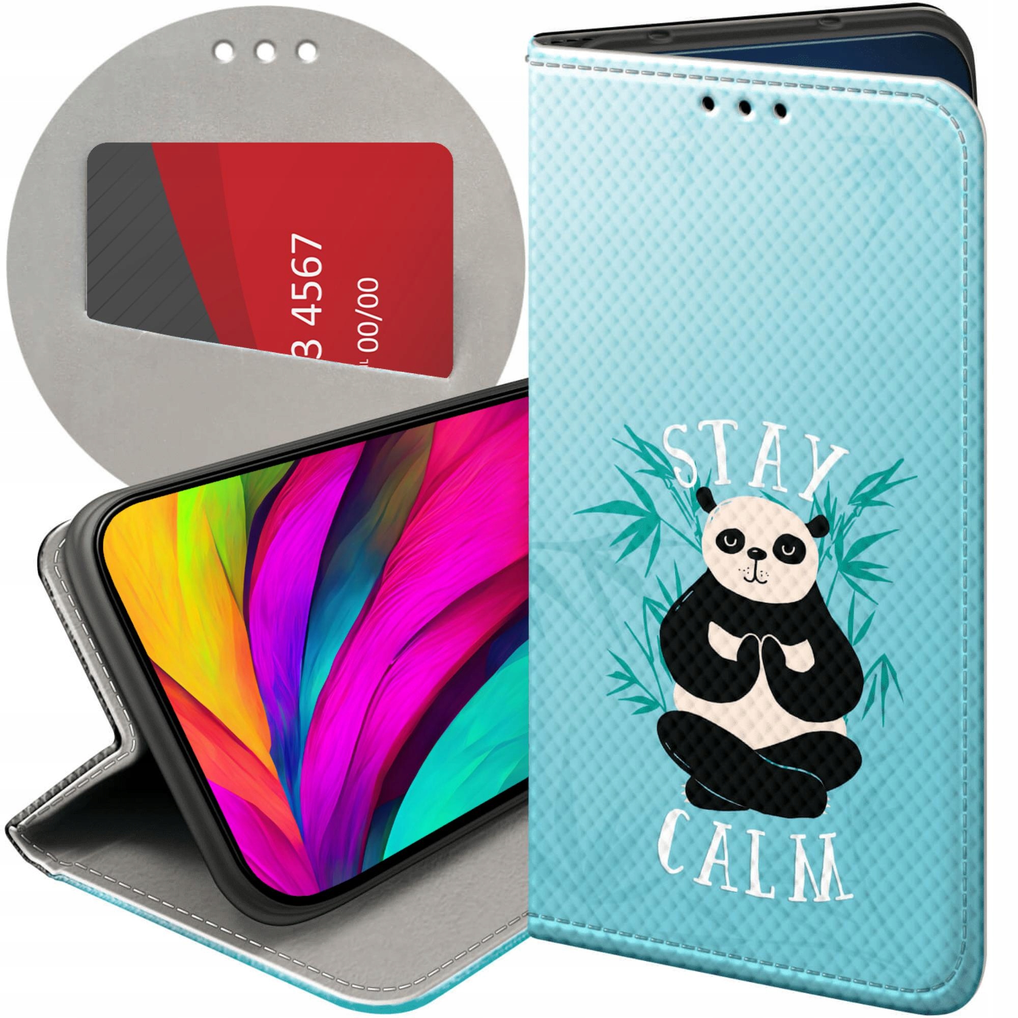 Etui Z Klapką Do Honor 400 Smart X7D 4G 5G Panda Bambus Pandy