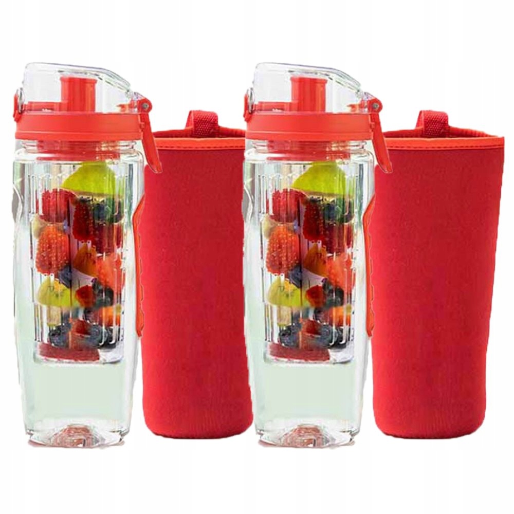 

Butelka na wodę z wkładem na owoce infuser 1L 2szt