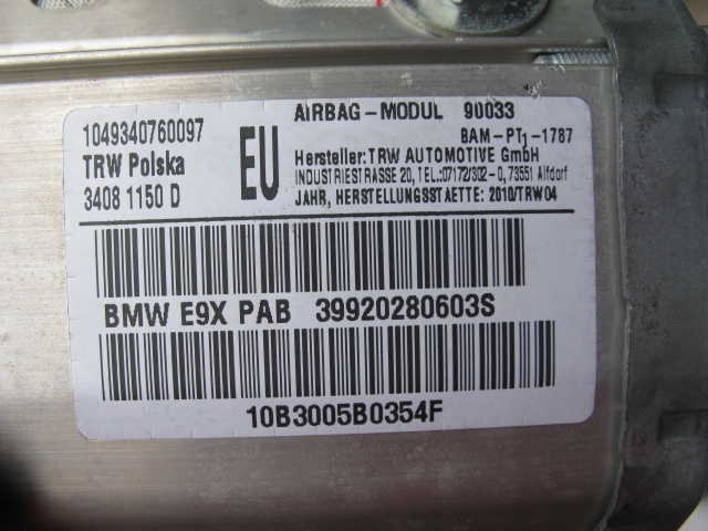 Airbags+Gurten BMW E90 LIFT