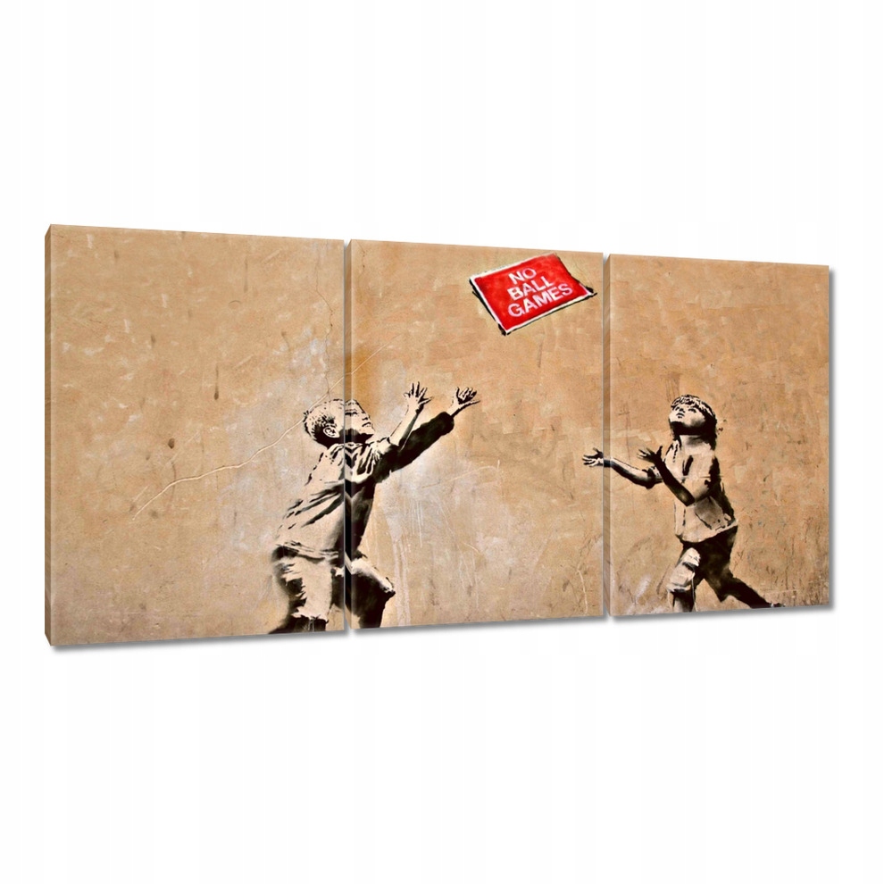 

Obrazy 120x60 Banksy No Ball Games