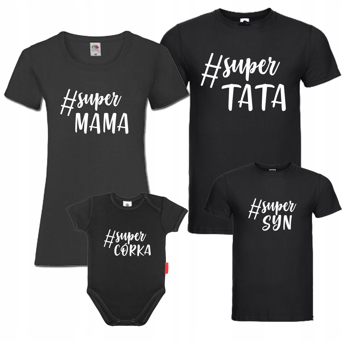 Koszulki dla Rodziny zestaw Różne kolory