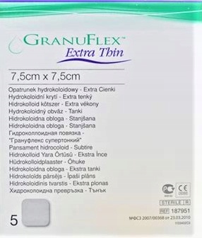 

ConvaTec GranuFlex Extra Thin 7,5cm x7,5cm 5szt.