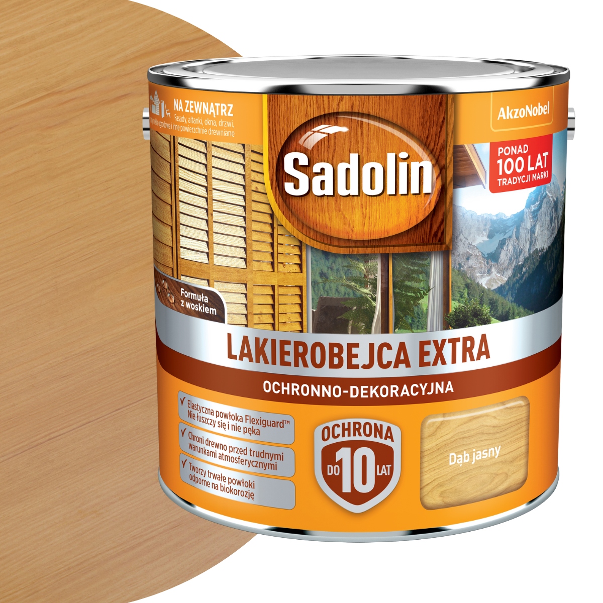 Sadolin Lakierobejca Extra Do Drewna 2,5L Dąb Jasny