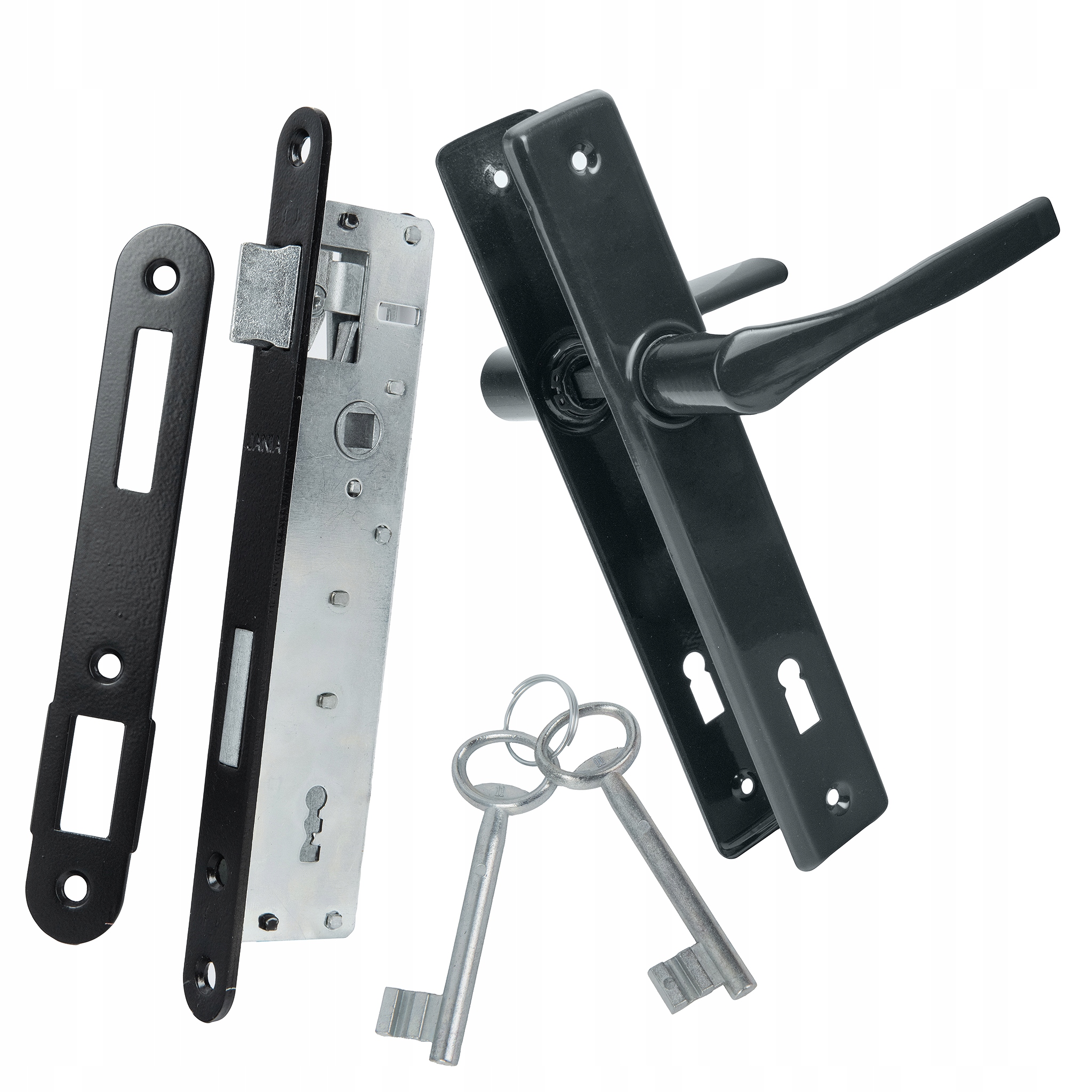 ZESTAW DO FURTKI BRAM BRAMY GARAŻOWEJ KLAMKA 90 KLUCZ GRAFIT ZAMEK 90/22 Marka Adgo