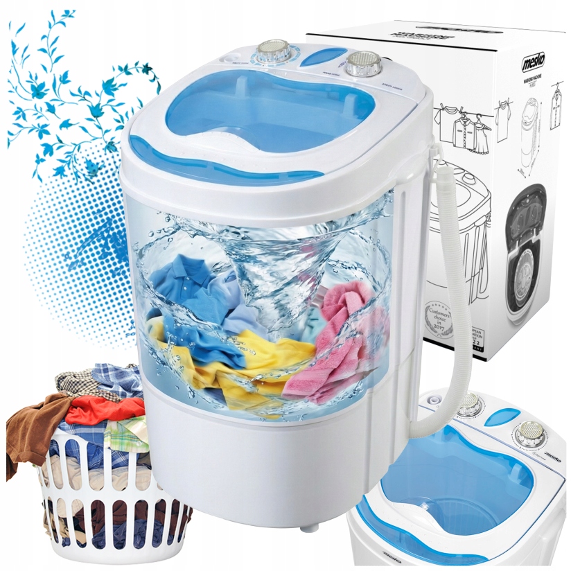 Pračka-odstředivka Mini Rotační Pračka Typu Frania Domácí Přenosná 3KG 580W