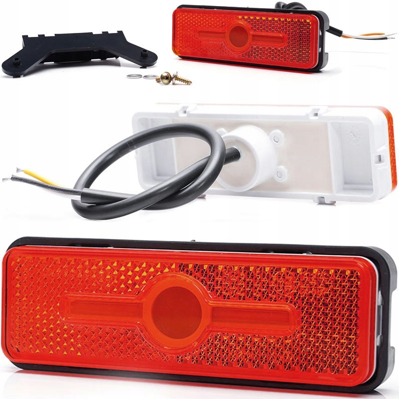 LAMPA OBRYSOWA TYLNA LED DIODOWA CZERWONA TIR WAŚ