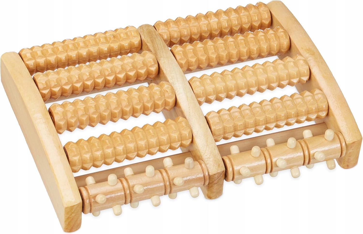 Dřevěný Váleček Na Masáž Chodidel 10 Válečků Reflexologie Relaxace Obě Nohy