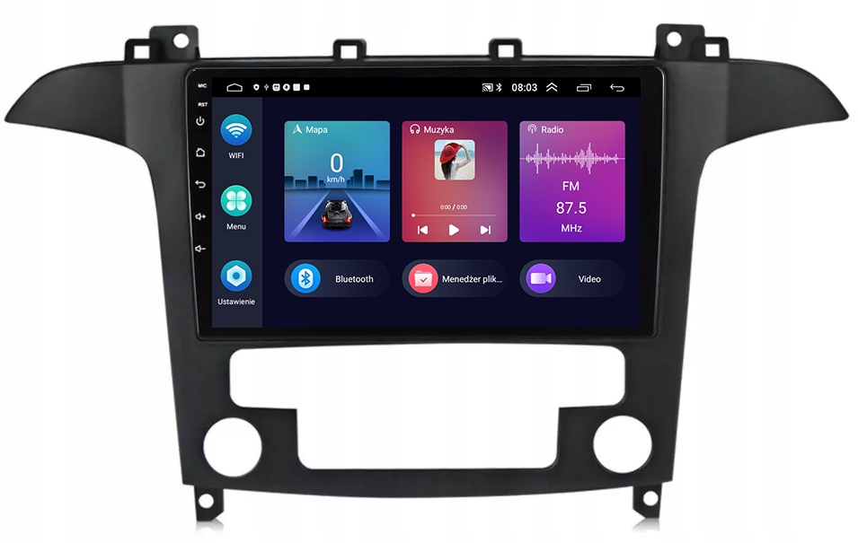 Rádio Gps Android Navigácia Bt Ford Smax Galaxy Wifi Carplay 4GB 64GB