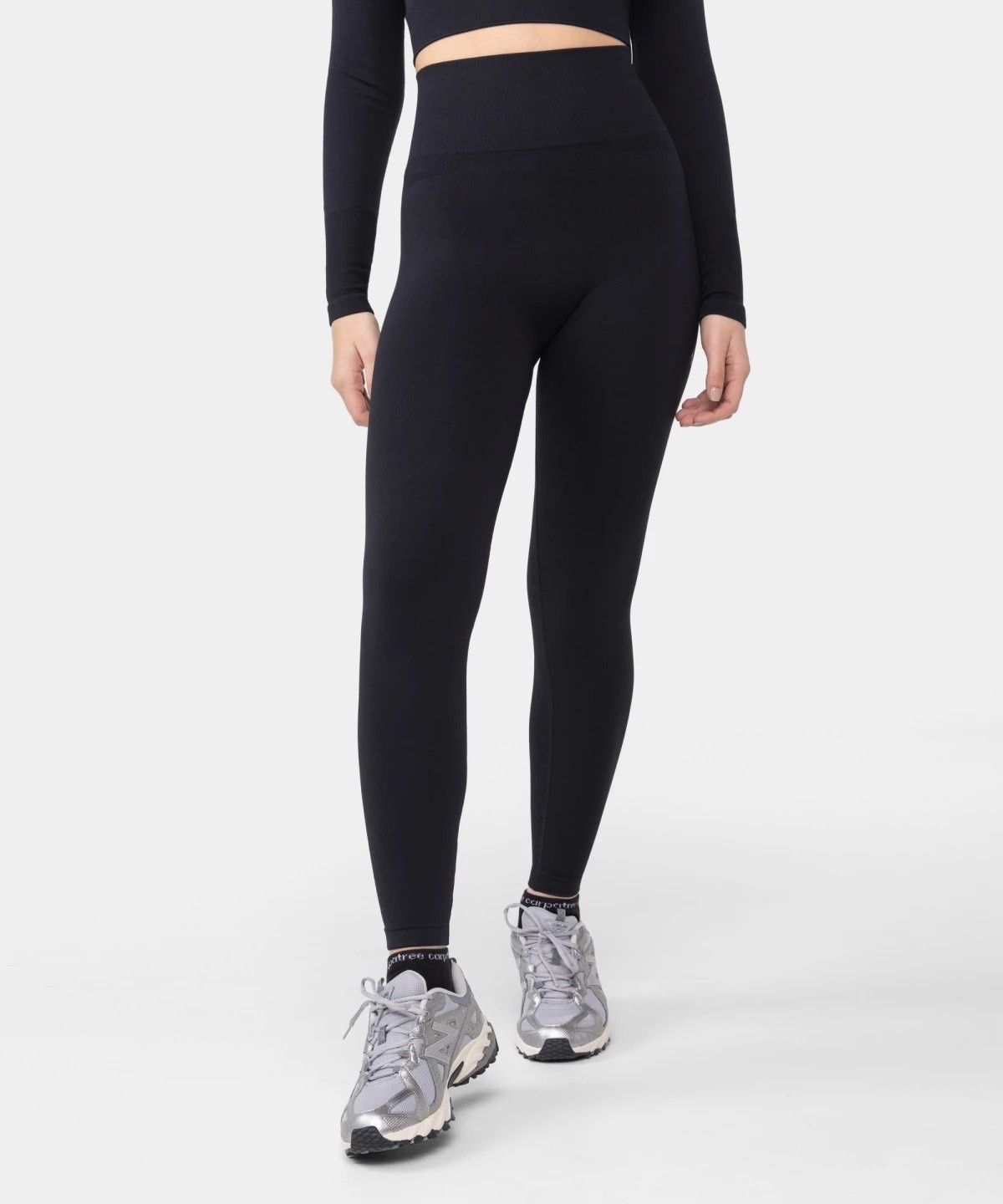 Legginsy damskie Carpatree bezszwowe Dopamine Buzz czarne C-sl-ca