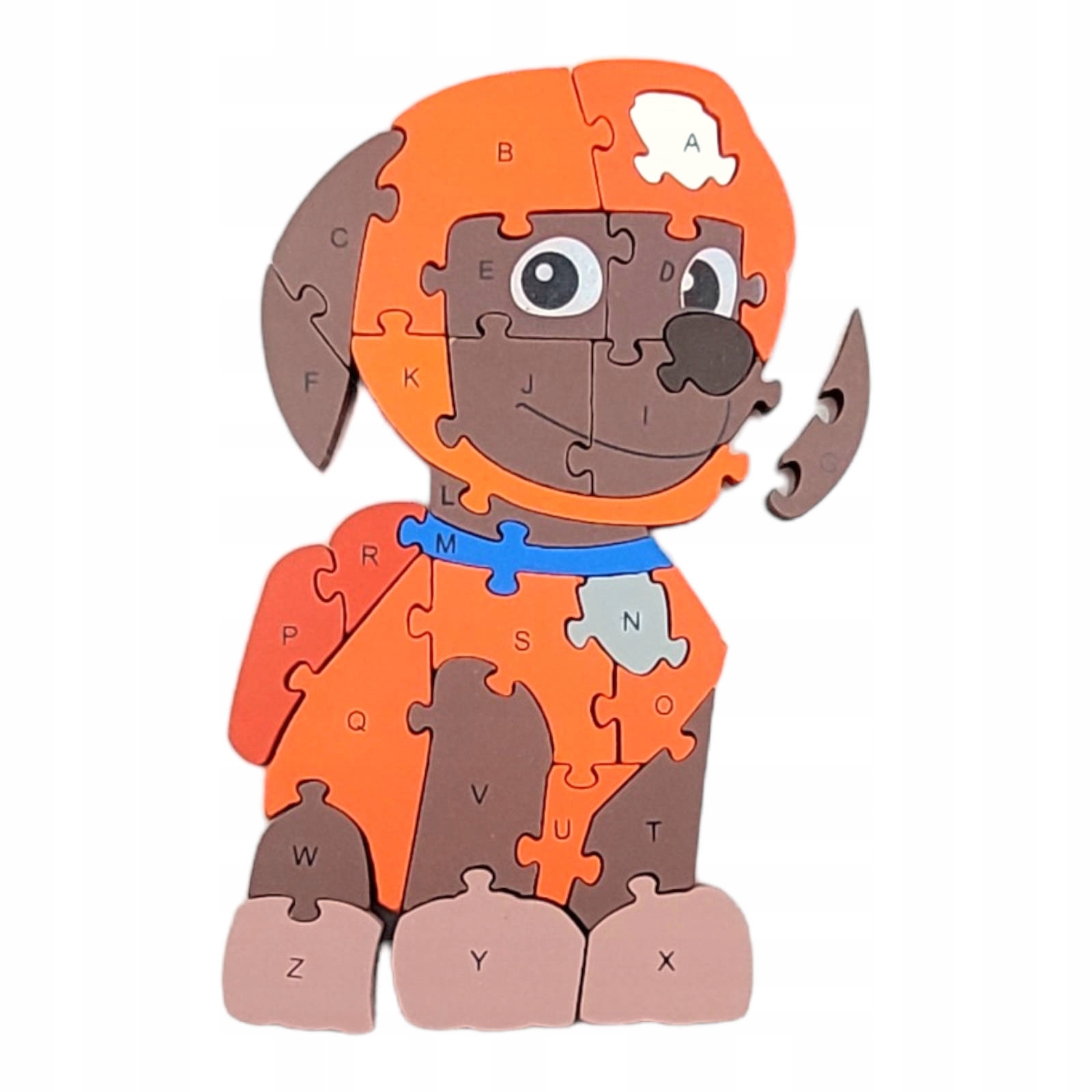 EDUKACYJNE PUZZLE DREWNIANE LITERKI I CYFERKI