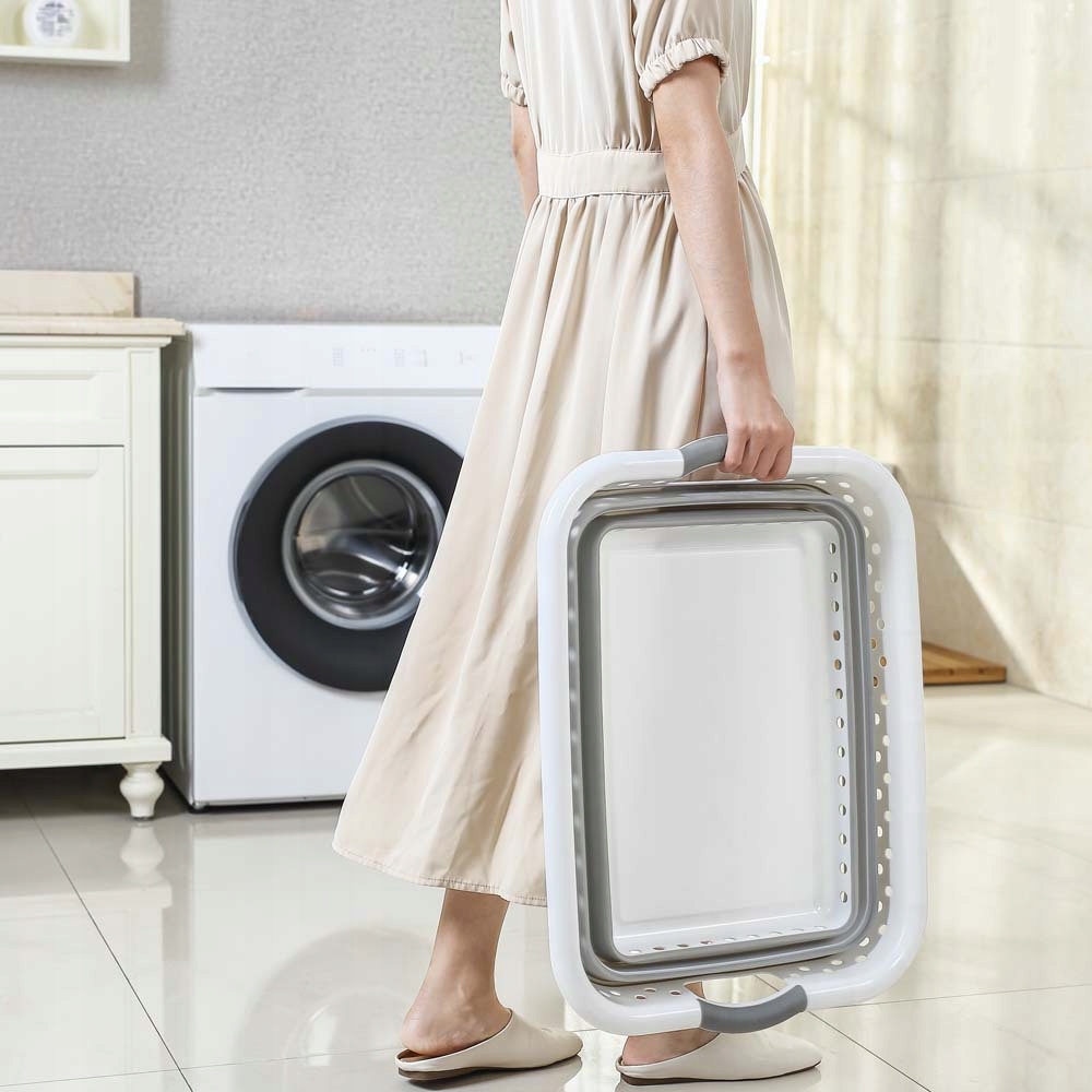 MISKA SKŁADANA SILIKONOWA DUŻA 36L KOSZ NA PRANIE SKŁADANY Pojemność 36 l