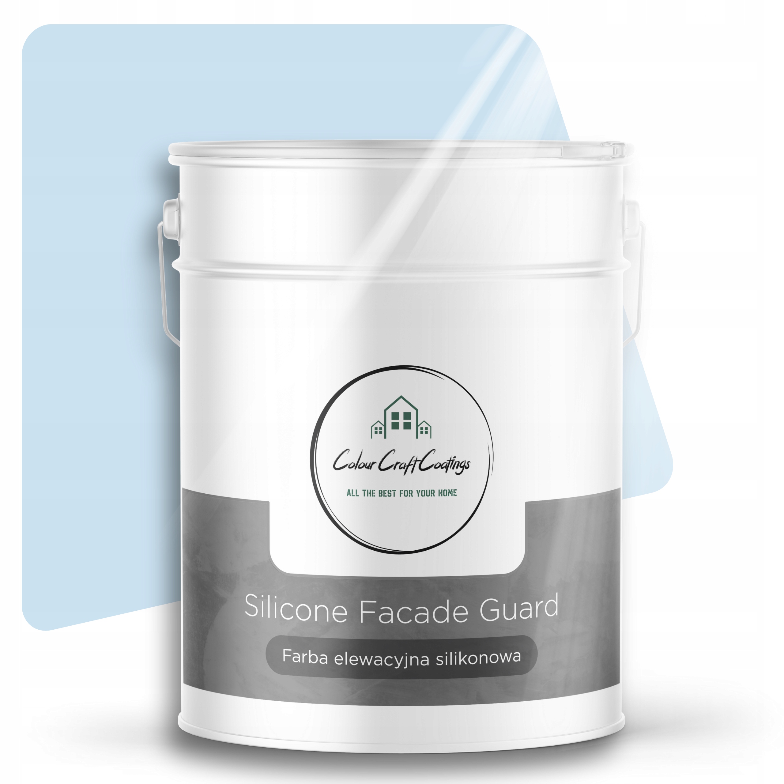 Fasádna Farba Silikónová Vonkajšia Modrá 10 L F112