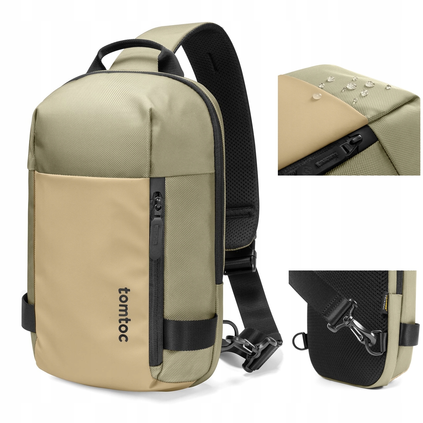 Batoh na jedno rameno Tomtoc Navigator-T24 Materiál Voděodolný Khaki