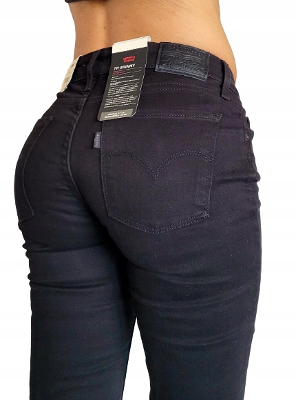 úzké nohavice Levi's 711 Skinny W26 L30 26x30 Xs Premium černé