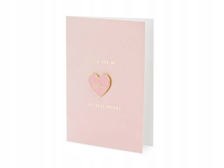 KARTKA Z PINEM DZIEŃ MAMY MATKI MOM RÓŻOWA