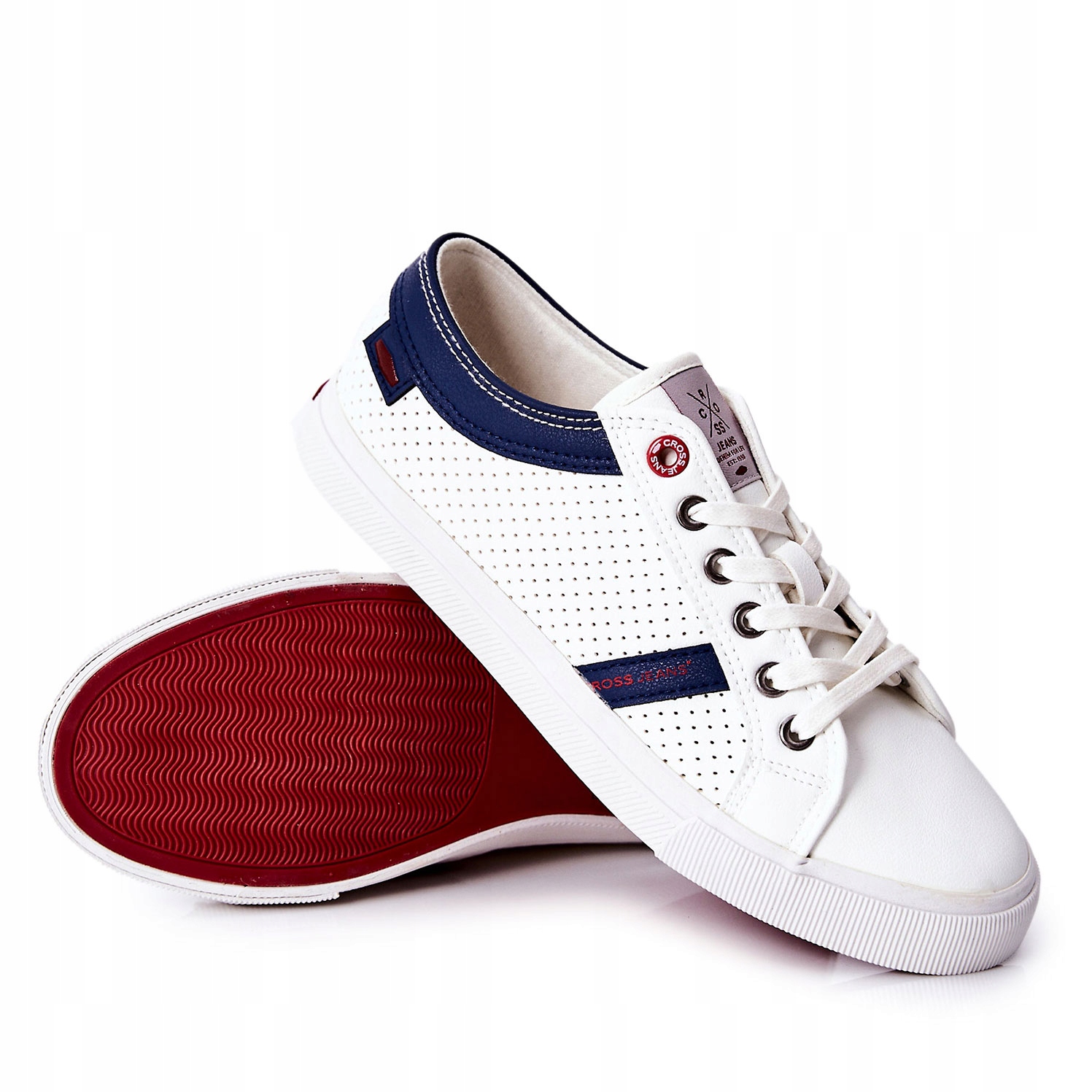

Białe Męskie Trampki Cross Jeans II1R4005C 44