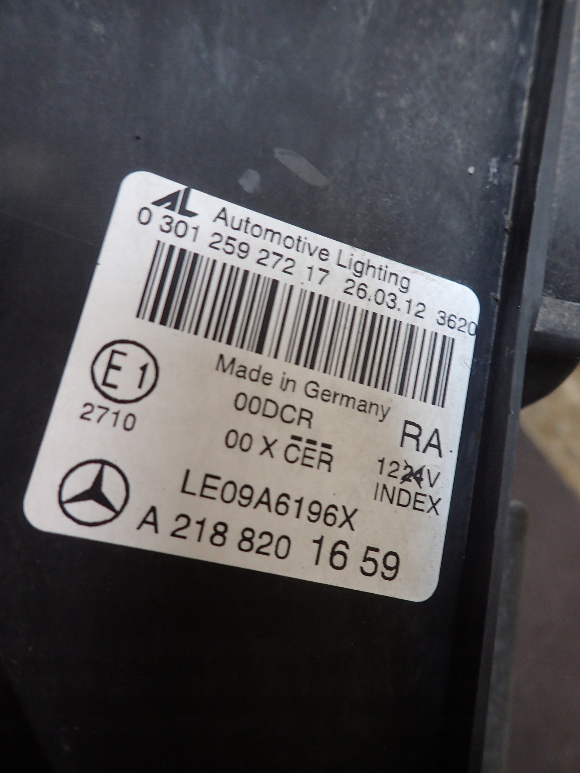LIGHT FRONT RIGHT MERCEDES CLS W218 XENON LED