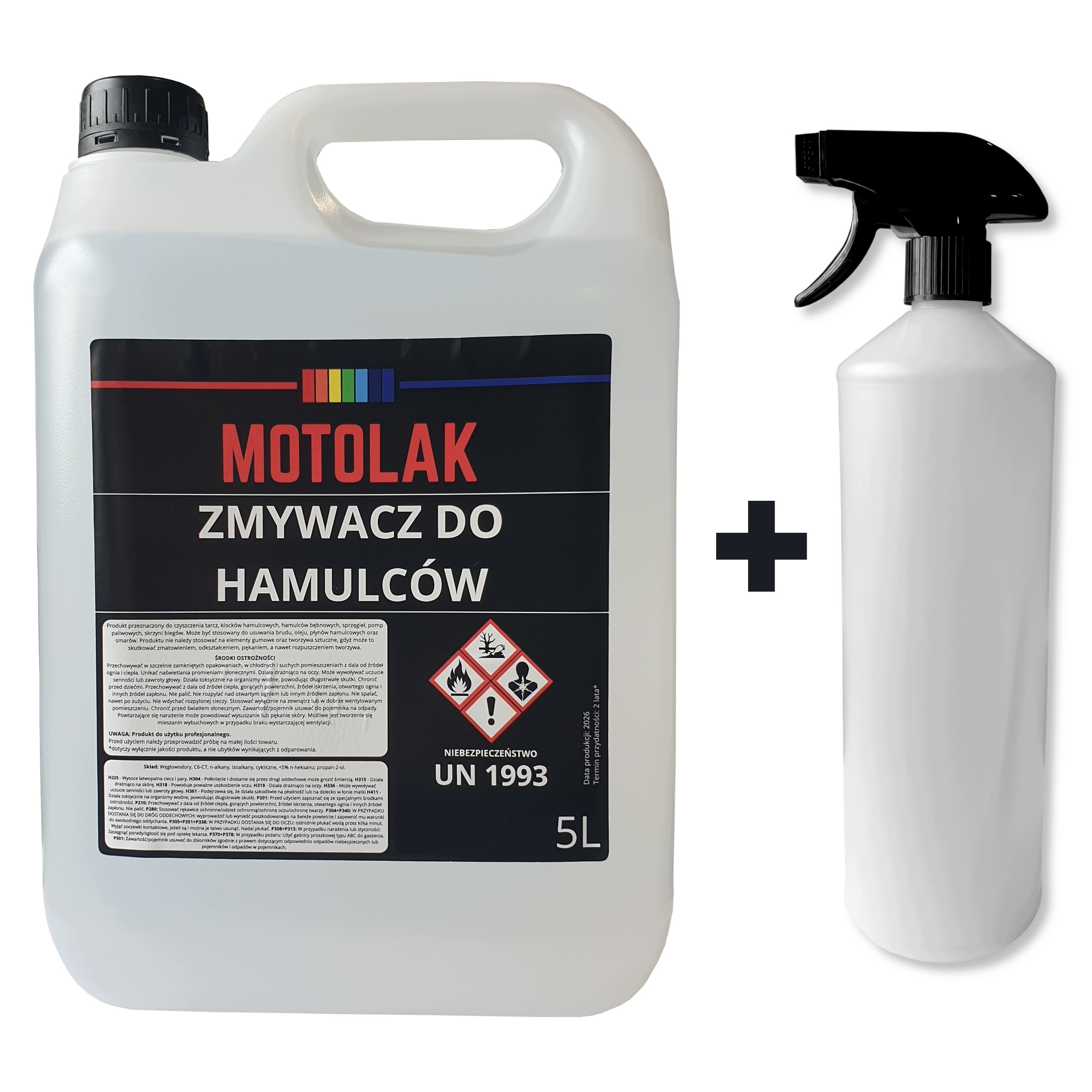 Zmywacz hamulcowy Motolak 5L Atomizer 1L