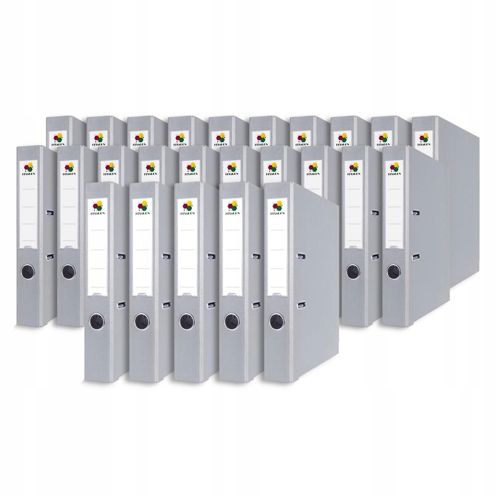 

Segregator dźwigniowy A4 75 MM 25 sztuk szare