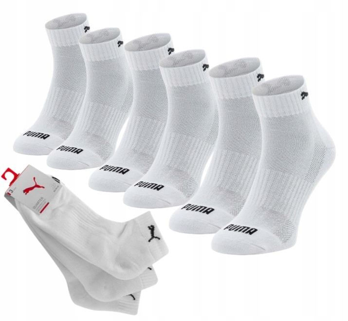 

Skarpety zakostki Puma Frotta 3PAK r. 39/42 białe