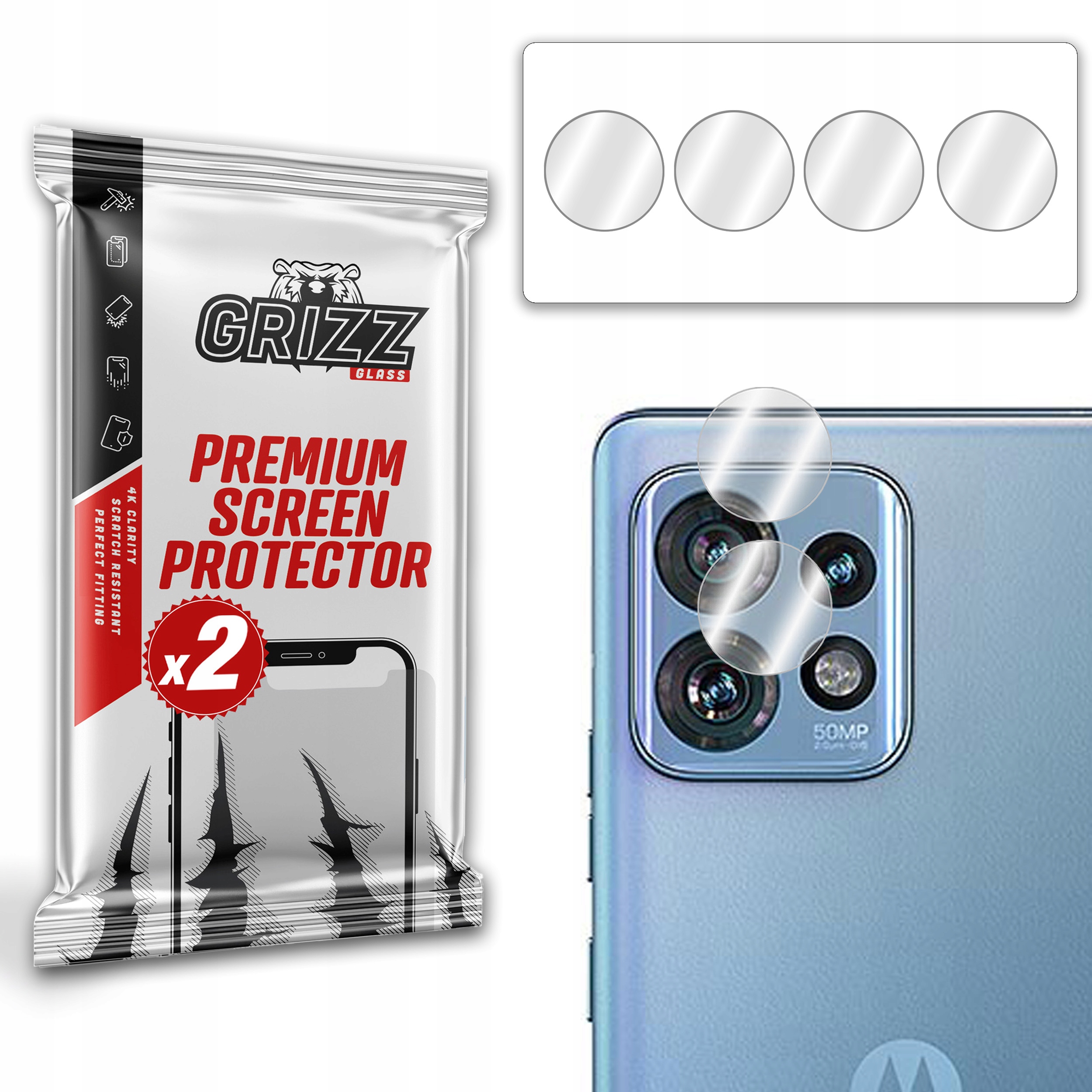 

2-PAK Szkło na aparat do Motorola Edge 40 Pro