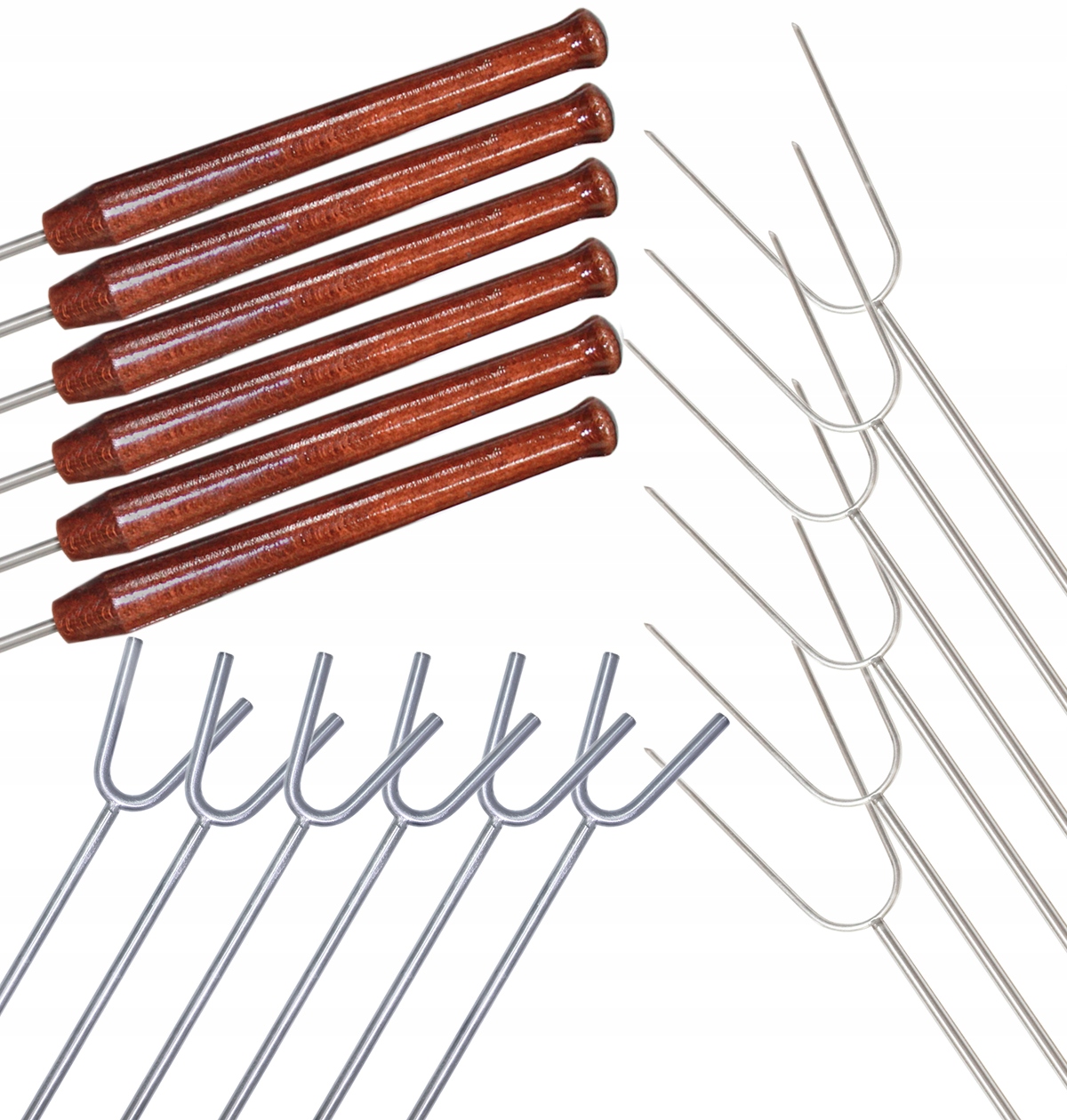 

Zestaw na ognisko Nierdzewne 125CM 6 13szt