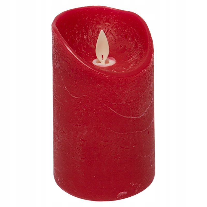 

Świeca woskowa Led ruchomy płomień Czerwony 15cm
