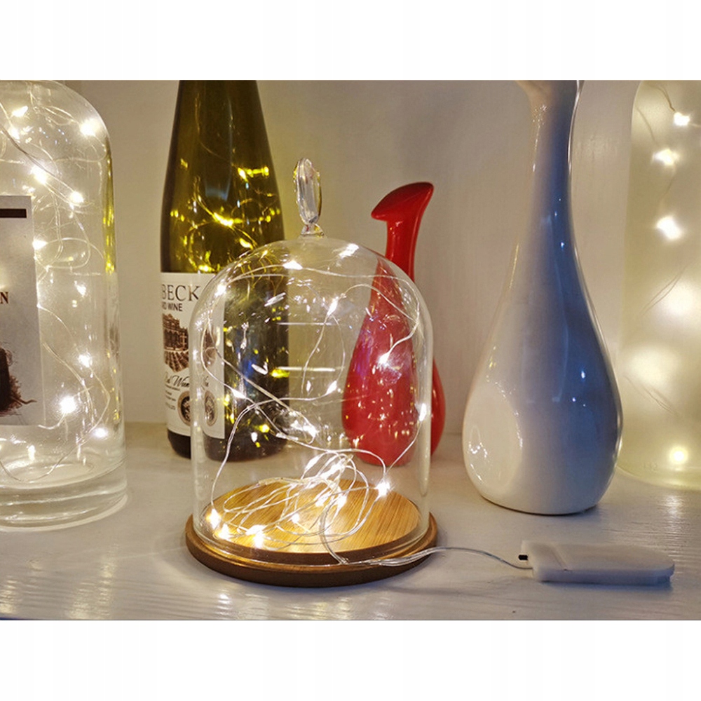 LAMPKI CHOINKOWE LED DRUCIKI OŚWIETLENIE OZDOBY ŚWIĄTECZNE NA BATERIE 50LED Marka Sternhoff