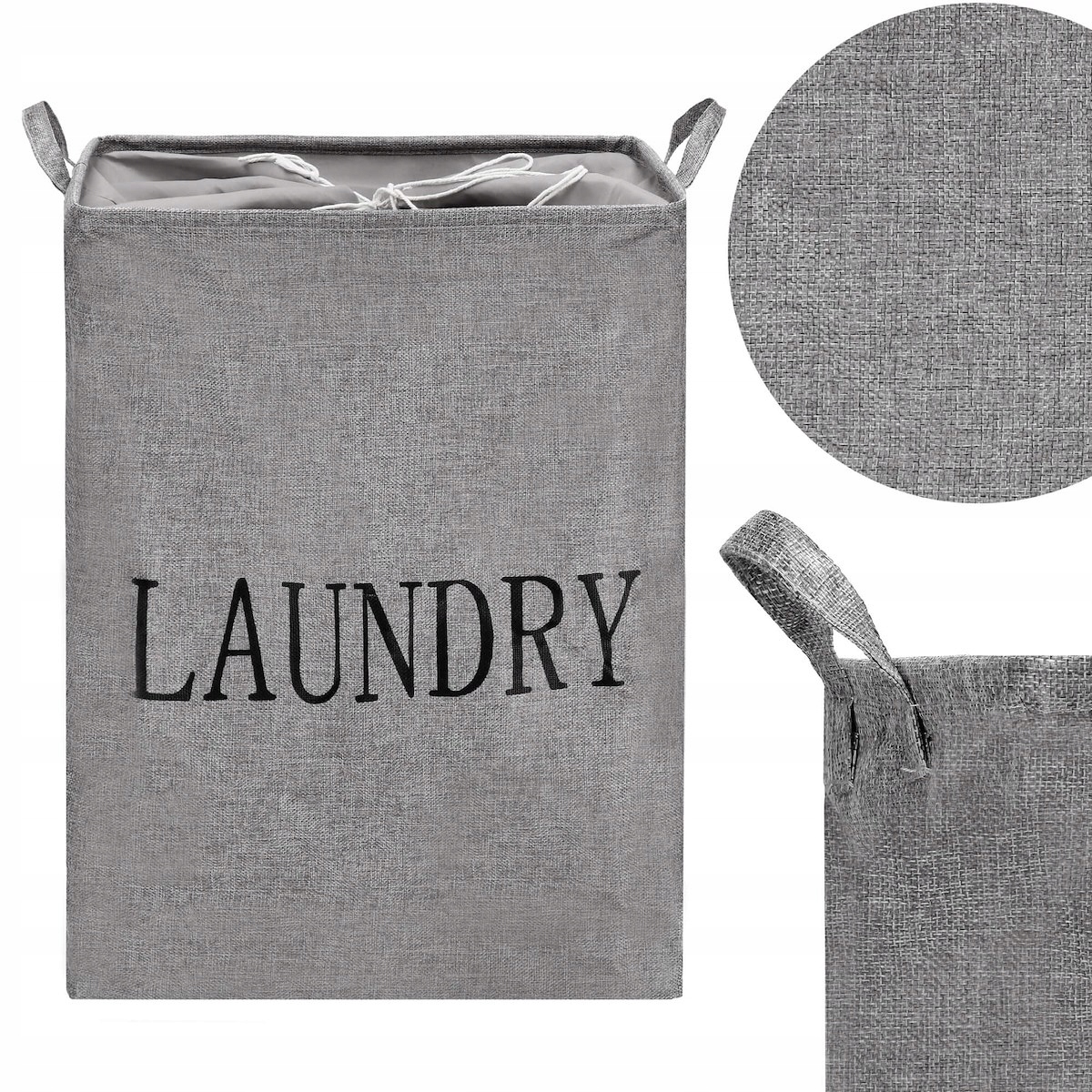 

Kosz Na Pranię Bieliznę Pojemnik Worek 81L Składan