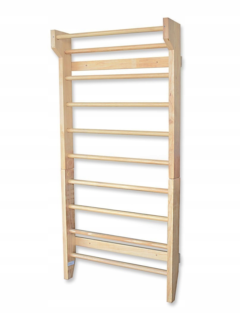 Drabinka gimnastyczna do rehabilitacji 195cm drewniana Fitnes siłownia sala