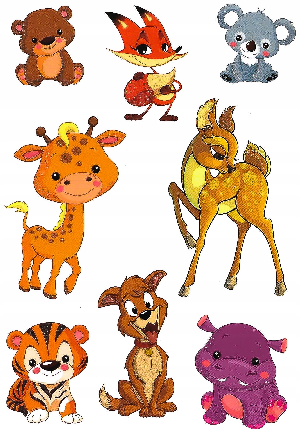 

Tatuaże brokatowe jelonek bambi zwierzęta